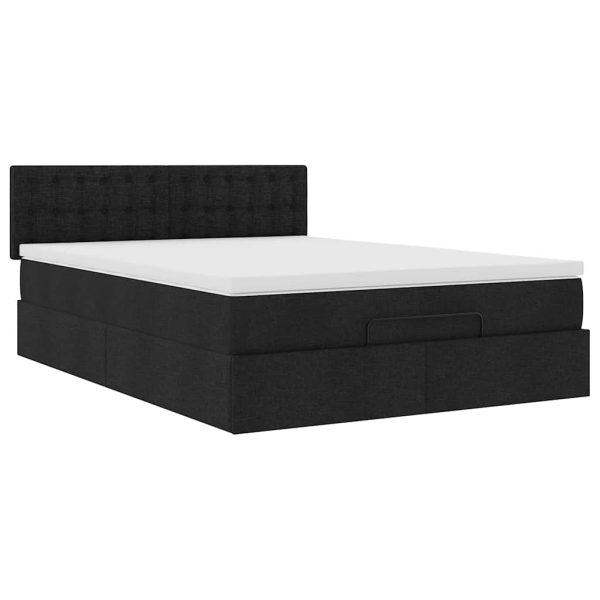 Pouf Letto Con Materasso Nero 140x190 Cm In Tessuto - Image 6
