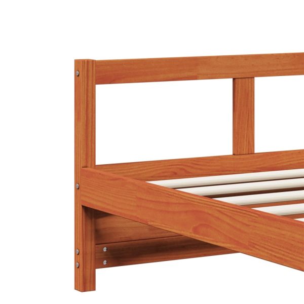 Dormeuse Con Materasso Marrone 90x190 Cm Legno Massello Di Pino - Image 6