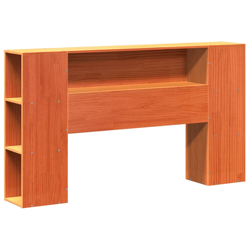 Letto Libreria Senza Materasso Marrone Cera 150x200 Cm In Pino - Image 6
