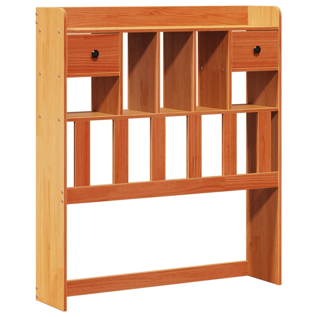 Letto Libreria Senza Materasso Marrone Cera 100x200 Cm In Pino - Image 6