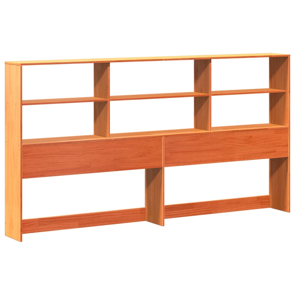 Letto Libreria Senza Materasso Marrone Cera 180x200 Cm In Pino - Image 6