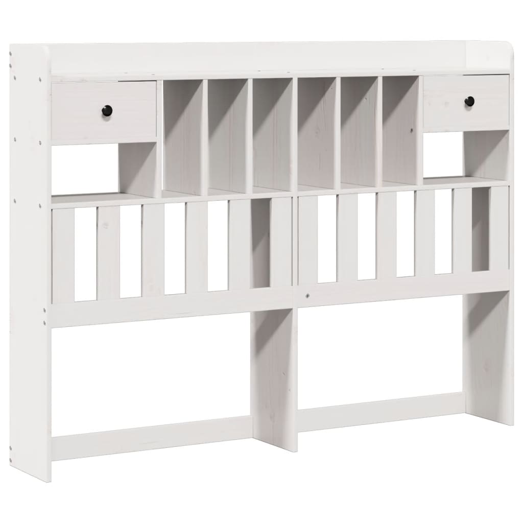 Letto Libreria Senza Materasso Bianco 160x200 Cm Legno Di Pino - Image 6
