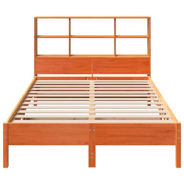 Letto Libreria Senza Materasso Marrone Cera 120x200 Cm In Pino - Image 4