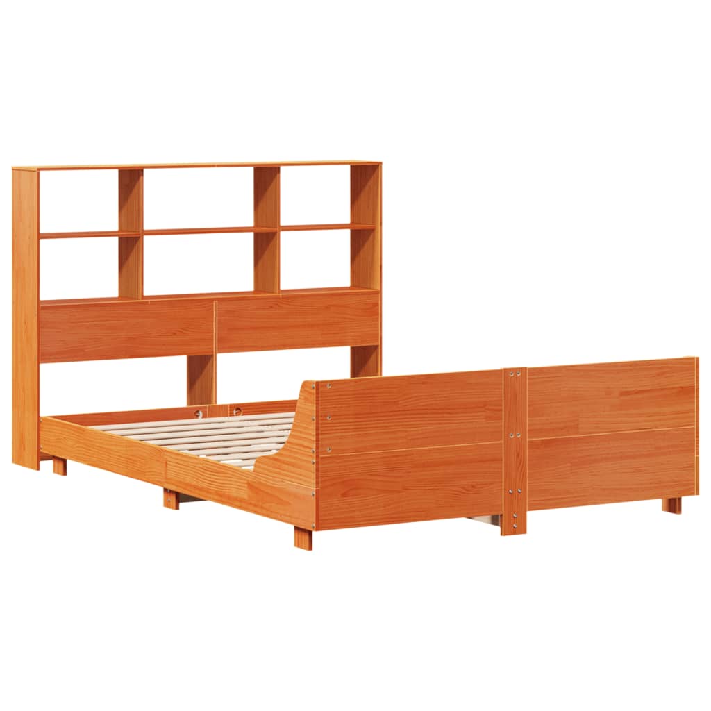 Giroletto Senza Materasso Marrone Cera 120x200 Cm Legno Di Pino - Image 3