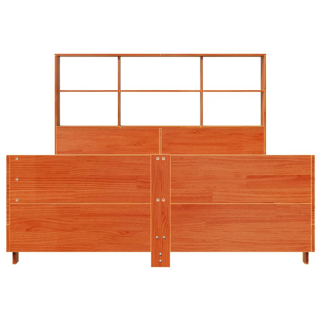 Giroletto Senza Materasso Marrone Cera 120x200 Cm Legno Di Pino - Image 4