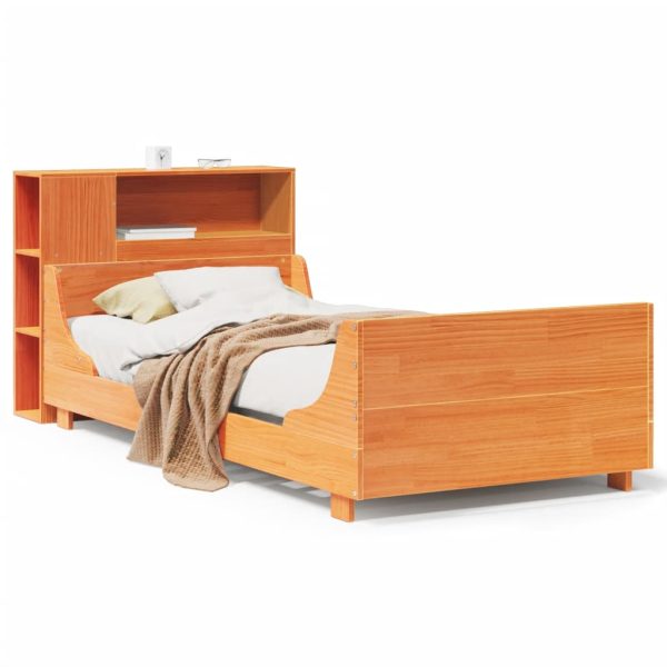 Giroletto Senza Materasso Marrone Cera 100x200 Cm Legno Di Pino - Image 2