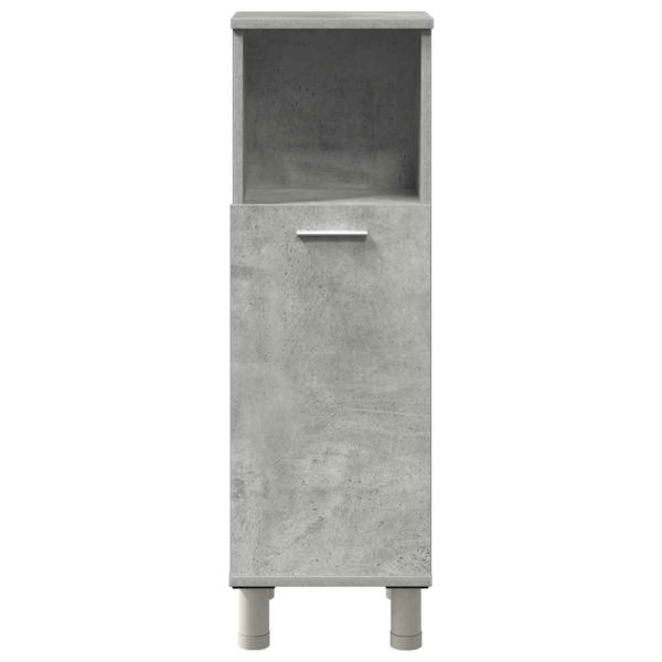 Set Mobili Da Bagno 4 Pz Grigio Cemento In Legno Multistrato - Image 5