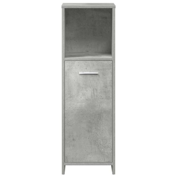 Set Mobili Da Bagno 3 Pz Grigio Cemento In Legno Multistrato - Image 5
