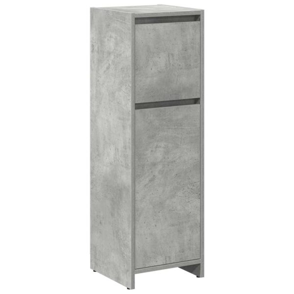 Set Mobili Da Bagno 3 Pz Grigio Cemento In Legno Multistrato - Image 4