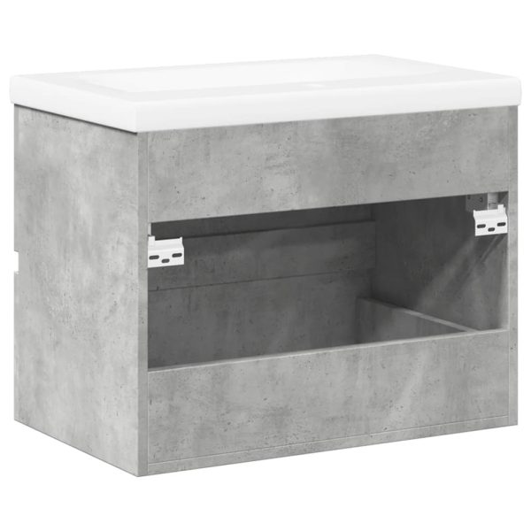 Set Mobili Da Bagno 2 Pz Grigio Cemento In Legno Multistrato - Image 6