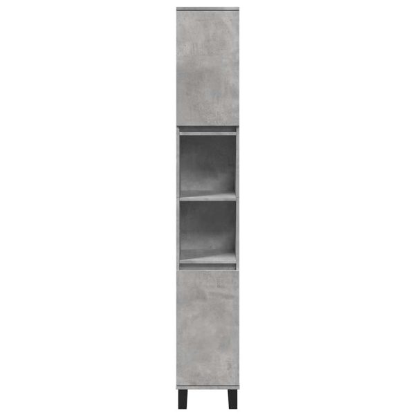 Set Mobili Da Bagno 3 Pz Grigio Cemento In Legno Multistrato - Image 5