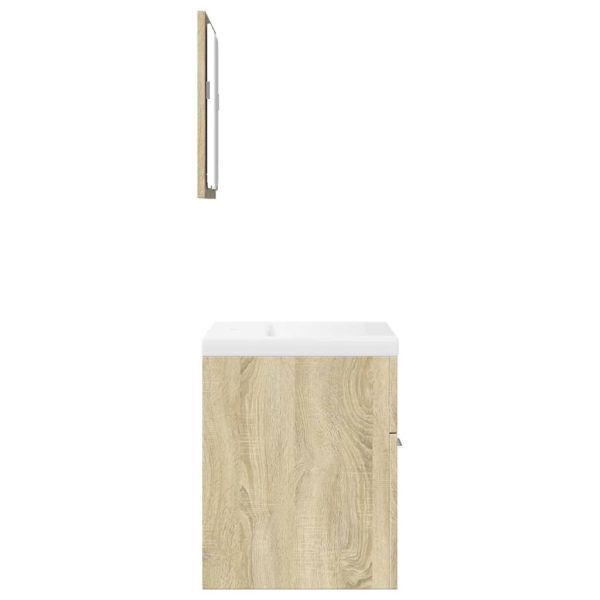 Set Mobili Da Bagno 3 Pz Rovere Sonoma In Legno Multistrato - Image 5