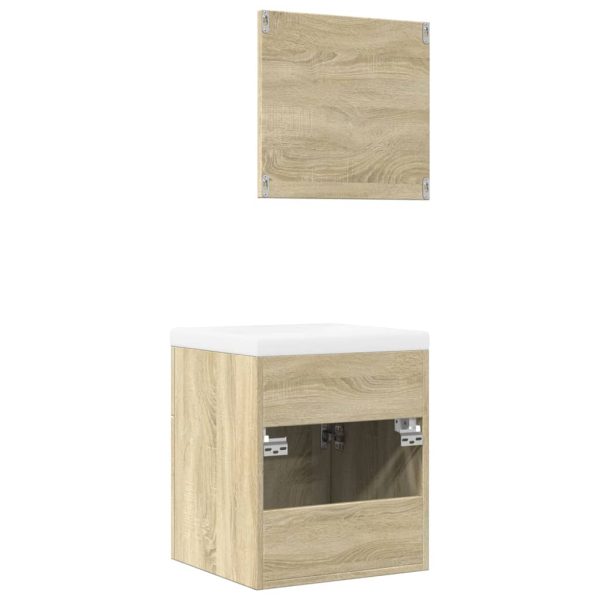 Set Mobili Da Bagno 3 Pz Rovere Sonoma In Legno Multistrato - Image 6