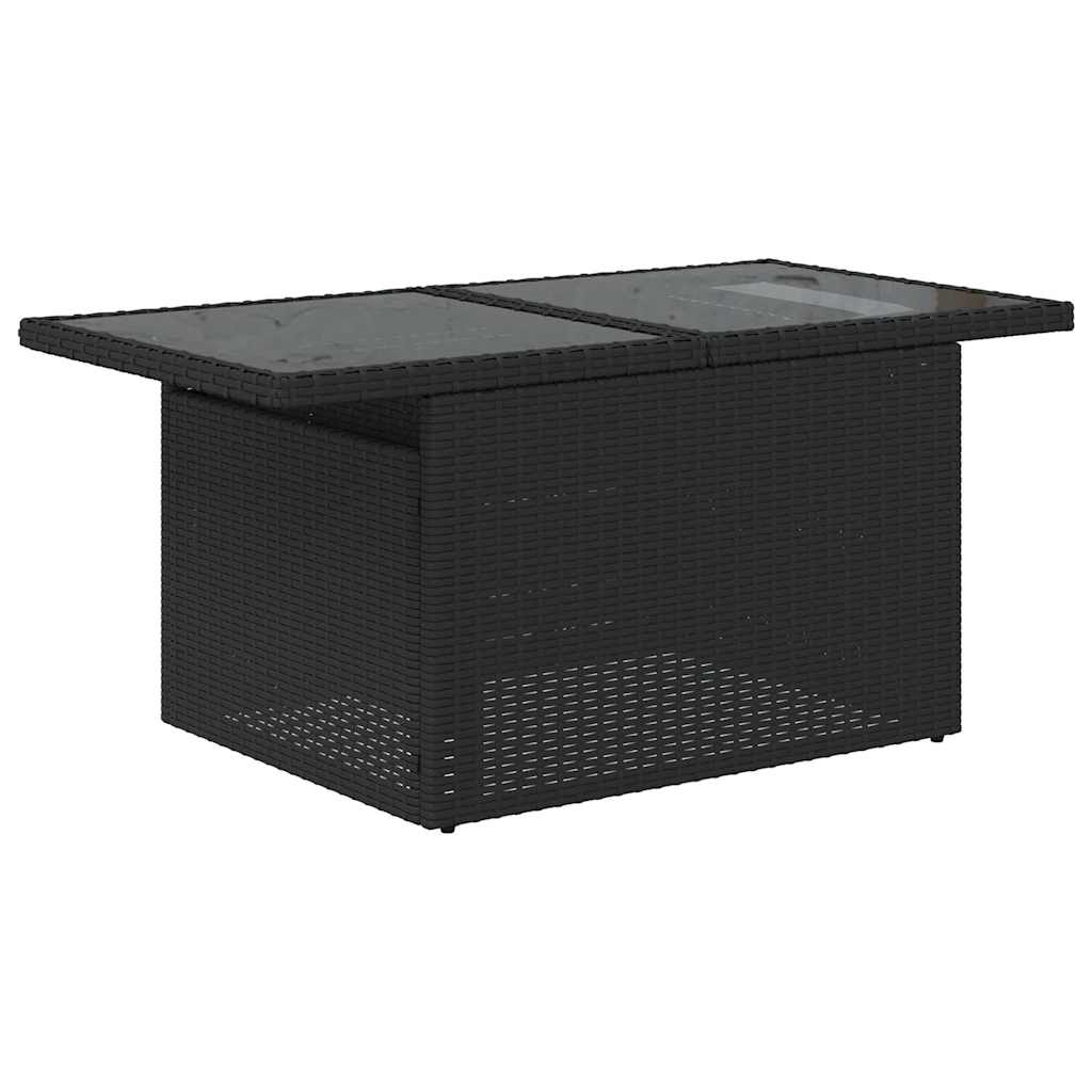 Set Divani Da Giardino Con Cuscini 8 Pz Nero In Polyrattan - Image 6