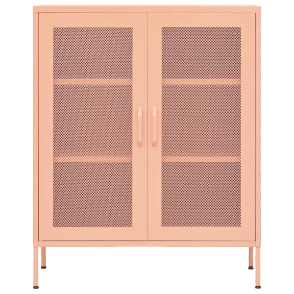 Armadietto Rosa 80x35x101,5 Cm In Acciaio - Image 3
