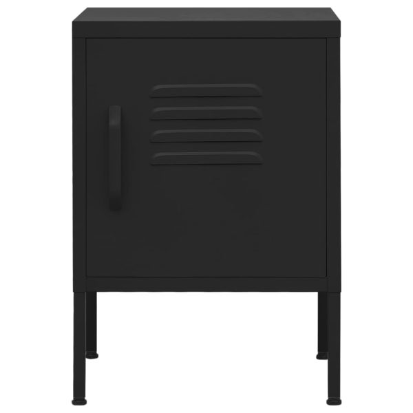 Comodino Nero 35x35x51 Cm In Acciaio - Image 3