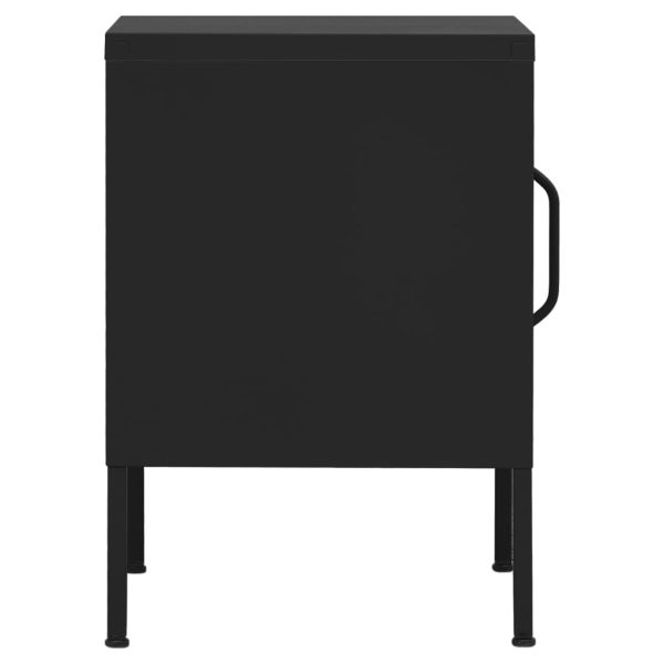 Comodino Nero 35x35x51 Cm In Acciaio - Image 6