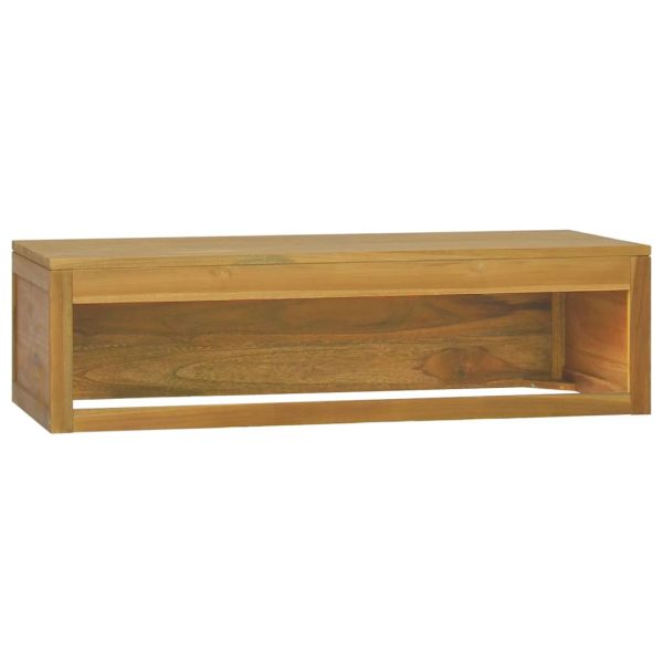 Mobile Da Bagno A Parete 110x45x30 Cm In Legno Massello Di Teak - Image 5