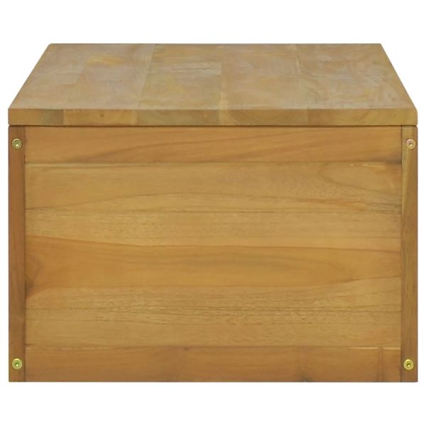 Mobile Da Bagno A Parete 110x45x30 Cm In Legno Massello Di Teak - Image 6