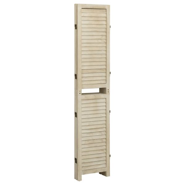 Divisorio A 4 Pannelli 140 X 165 Cm Legno Massello Di Paulownia - Image 4