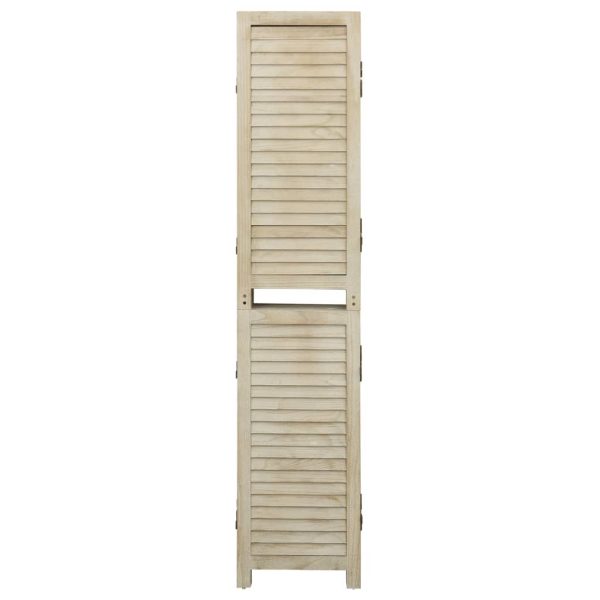 Divisorio A 5 Pannelli 175 X 165 Cm Legno Massello Di Paulownia - Image 3