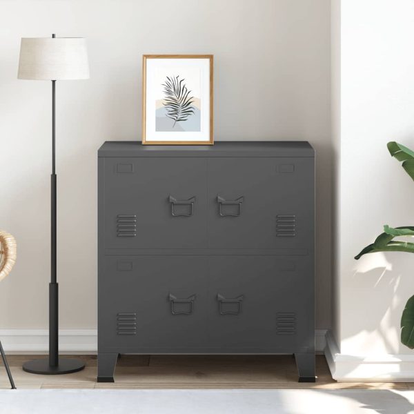Classificatore Industriale Antracite 75x40x80 Cm In Acciaio - Image 3