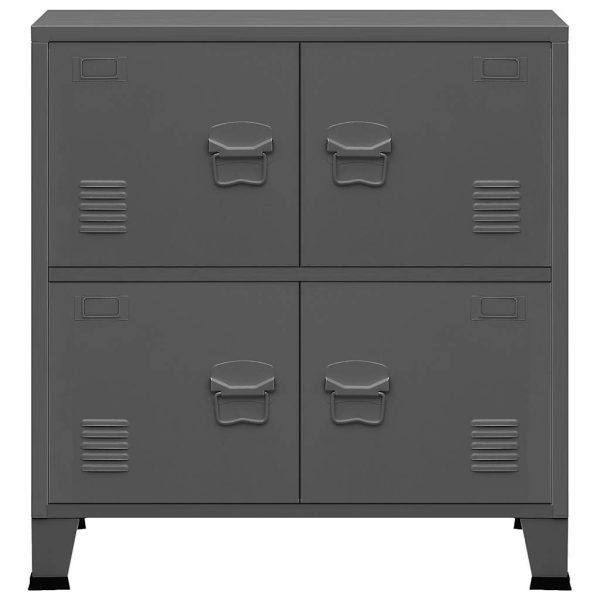 Classificatore Industriale Antracite 75x40x80 Cm In Acciaio - Image 4