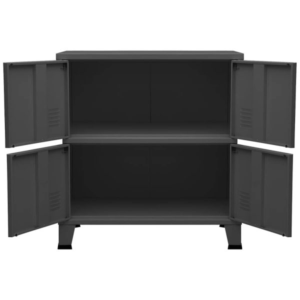 Classificatore Industriale Antracite 75x40x80 Cm In Acciaio - Image 5