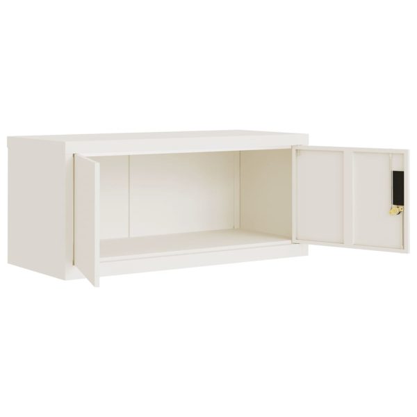 Armadio Classificatore Bianco 90x40x40 Cm In Acciaio - Image 4