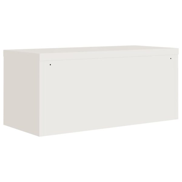 Armadio Classificatore Bianco 90x40x40 Cm In Acciaio - Image 6