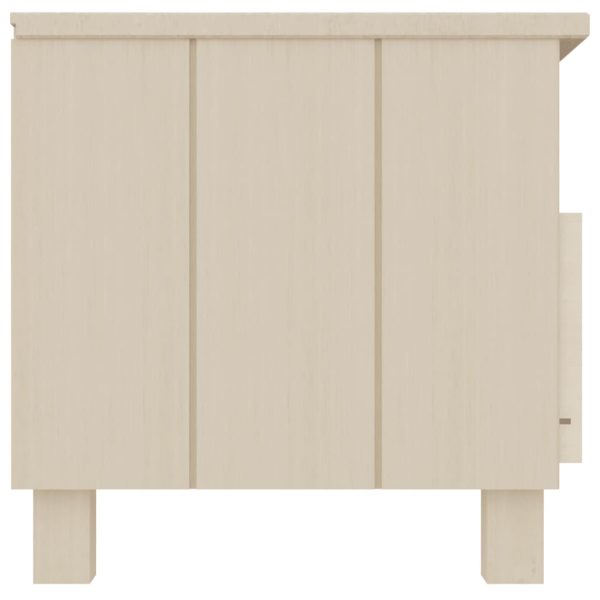 Mobile Tv Hamar Ambra 106x40x40 Cm In Legno Massello Di Pino - Image 4