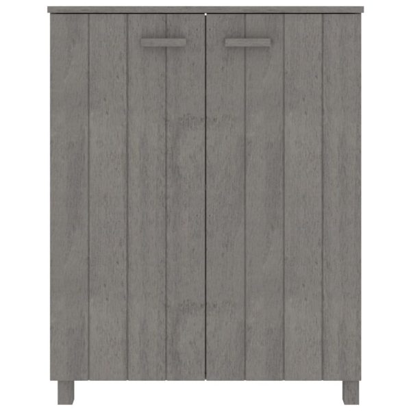 Scarpiera Hamar Grigio Chiaro 85x40x108 Cm In Legno Di Pino - Image 3