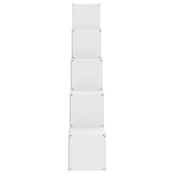 Scaffale Portaoggetti Per Bambini Con 15 Cubi Bianchi In pp - Image 4