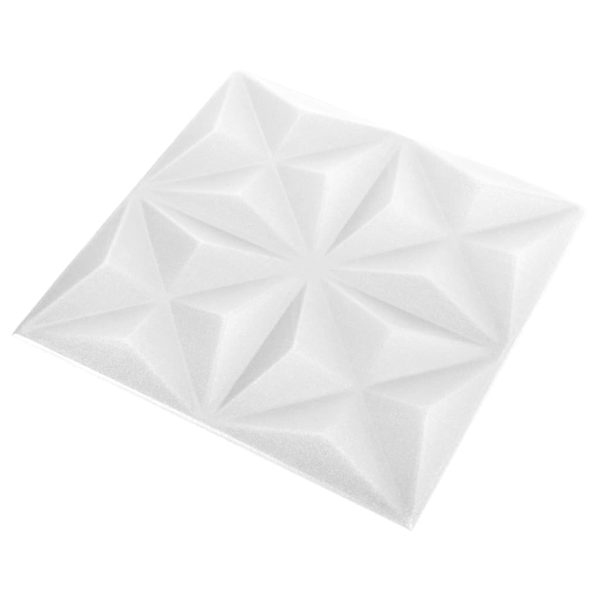 Pannelli Murali 3d 12 Pz 50x50 Cm Bianchi Origami 3 m² - Image 4