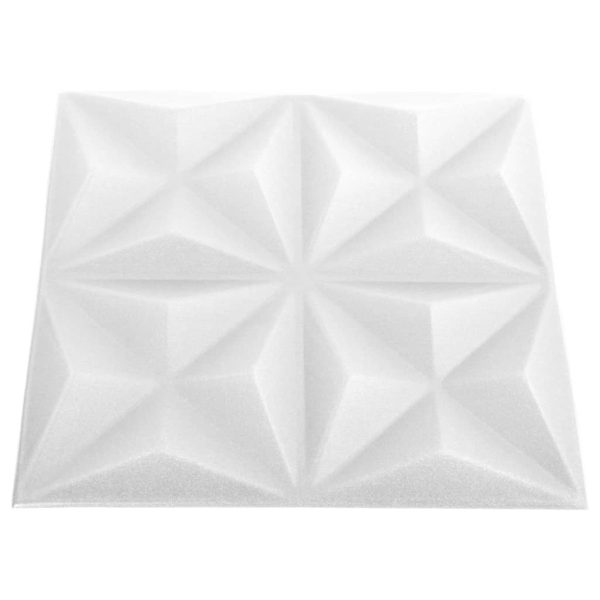 Pannelli Murali 3d 12 Pz 50x50 Cm Bianchi Origami 3 m² - Image 5