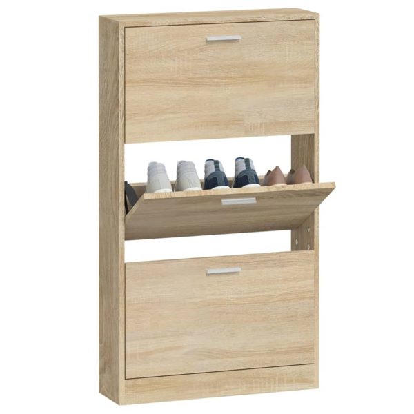 Scarpiera Rovere 59x17x108 Cm In Legno Multistrato - Image 4