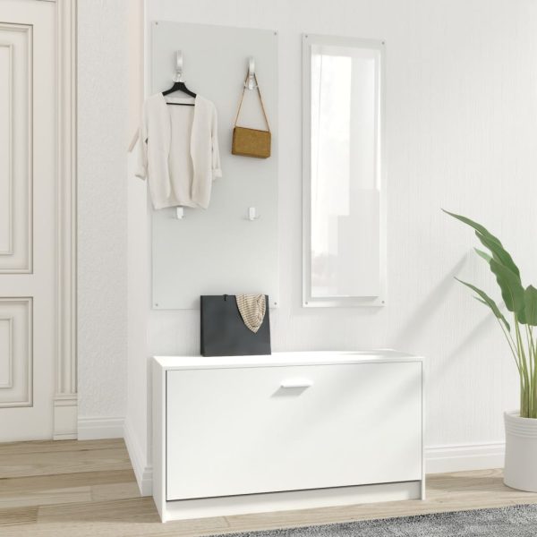 Set Scarpiere 3 In 1 Bianco In Legno Multistrato - Image 3