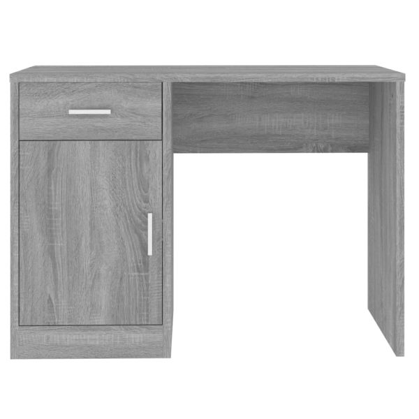 Scrivania Cassetto Grigio Sonoma 100x40x73cm Legno Multistrato - Image 5