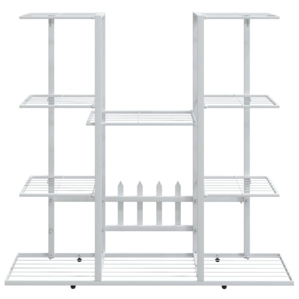 Portafiori 94,5x25x89 Cm Ferro Bianco - Image 3
