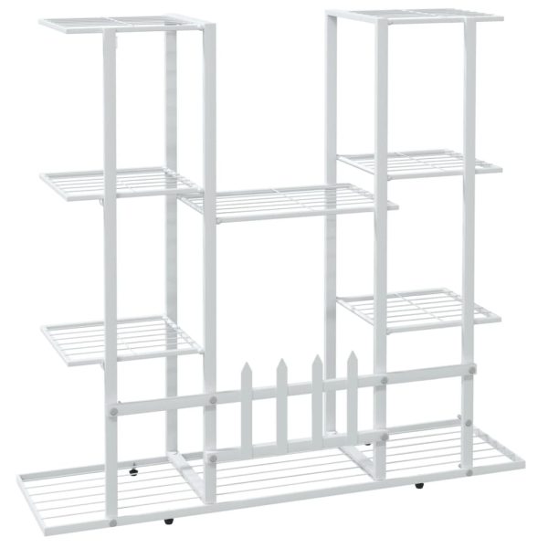 Portafiori 94,5x25x89 Cm Ferro Bianco - Image 5