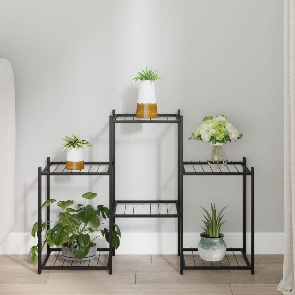 Portafiori 83x25x60 Cm Ferro Nero