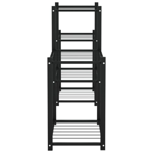 Portafiori 83x25x60 Cm Ferro Nero - Image 4
