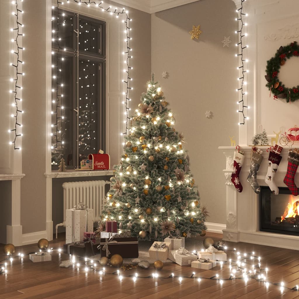 Stringa Led Compatta Con 2000 Luci Led Bianco Freddo 45 M Pvc