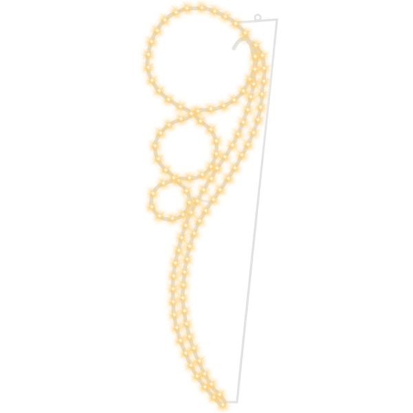 Stringhe Luci A Forma Di Palle 2pz Bianco Caldo 111,5x35x4,5cm - Image 4