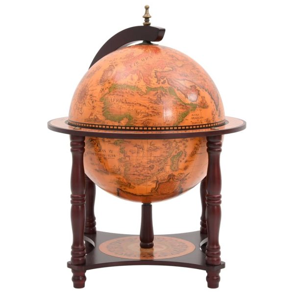 Bar A Globo Portavini Marrone Legno Massello Di Eucalipto - Image 4