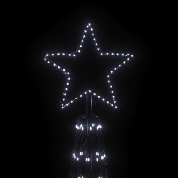 Albero Di Natale A Cono Bianco Freddo 3000 Led 230x800 cm - Image 5