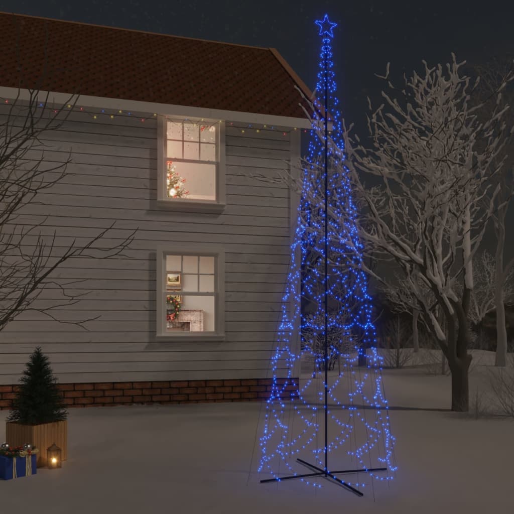 Albero Di Natale A Cono Blu 3000 Led 230x800 cm