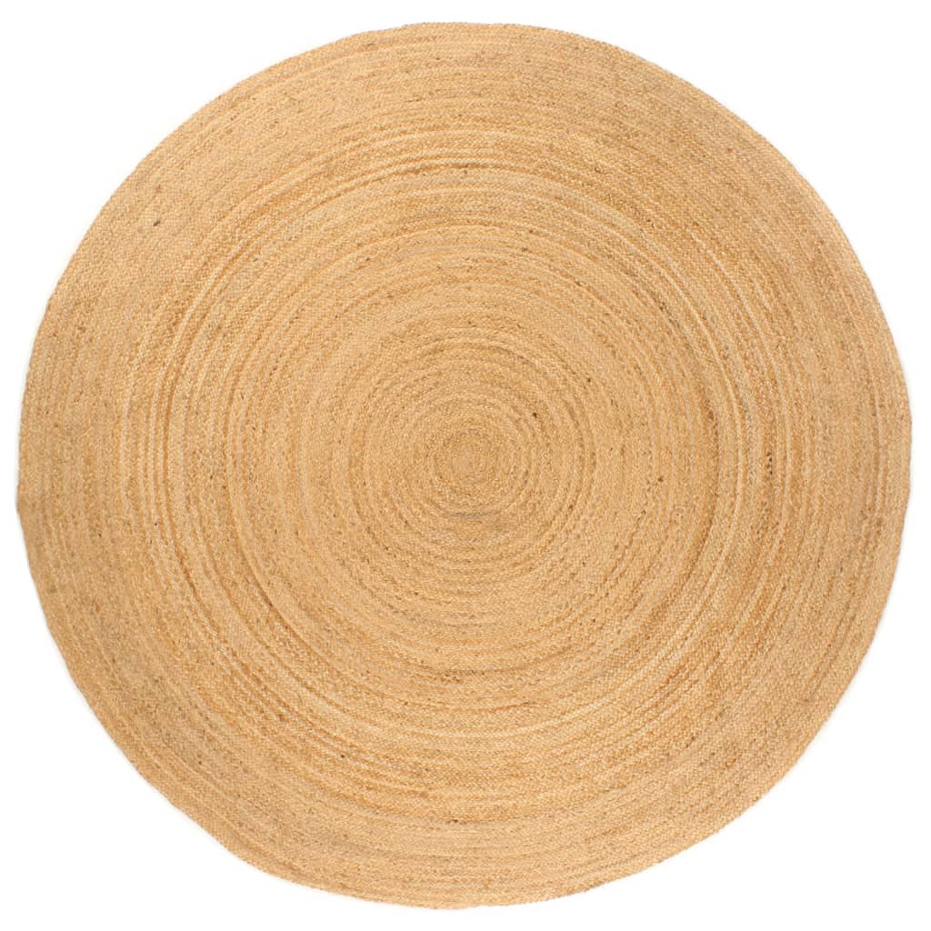 Tappeto In Juta Intrecciata 180 Cm Rotondo