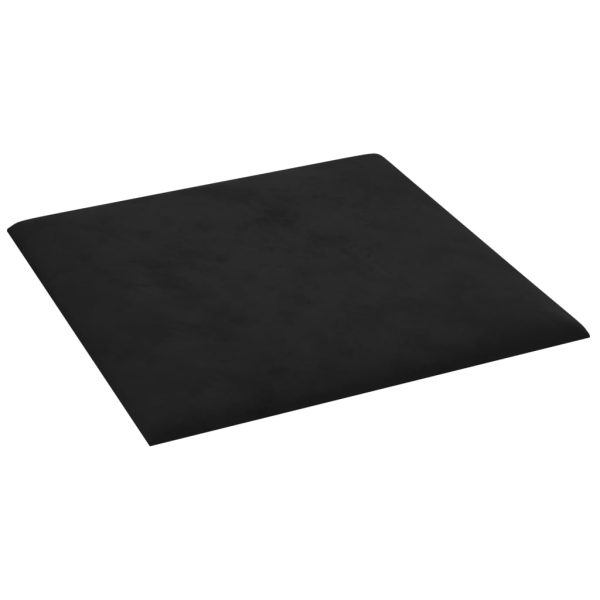 Pannelli Murali 12 Pz Neri 30x30 Cm Velluto 1,08 m² - Image 4