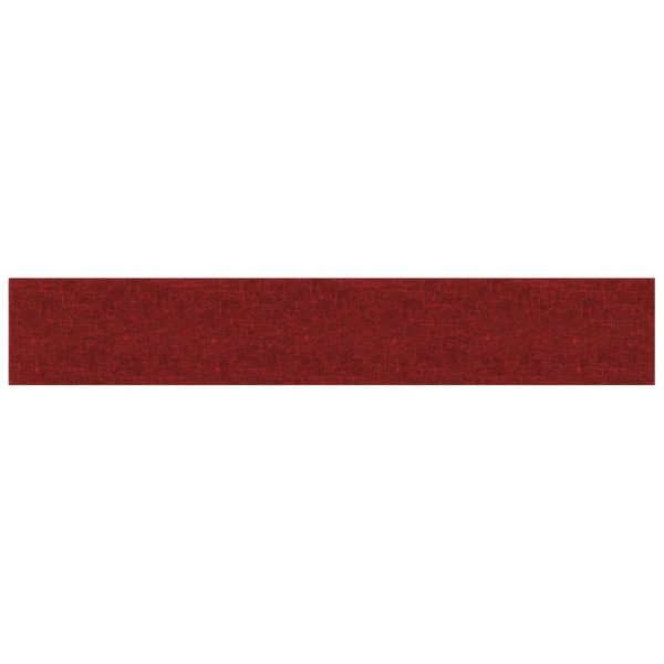 Pannelli Murali 12 Pz Rosso Vino 90x15 Cm Tessuto 1,62 m² - Image 3
